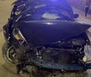 Wrong way accident
