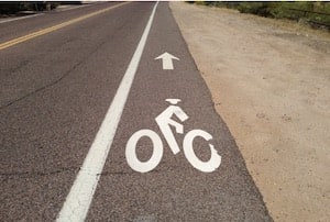 Bike Lane on a roadway
