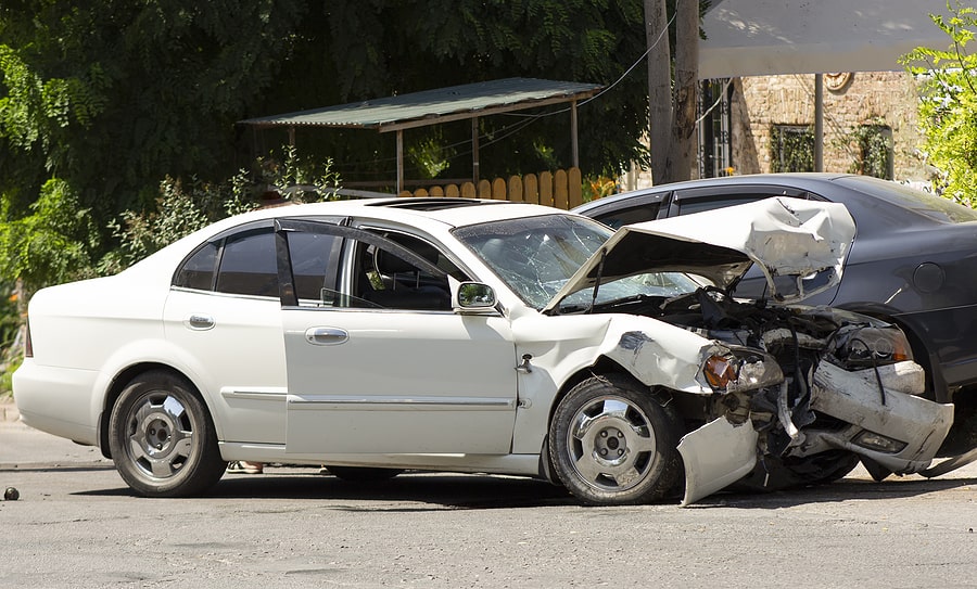 Damaged car