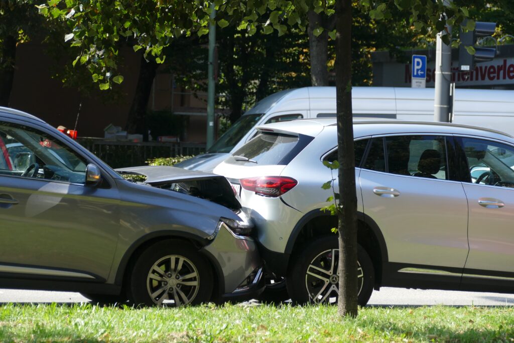 Scene of a Rear-end Crash