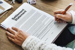 Settlement form